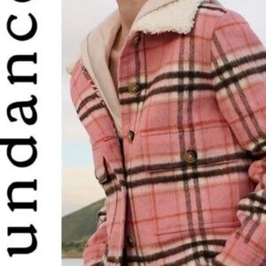 Sundance gorgeous pink plaid jacket